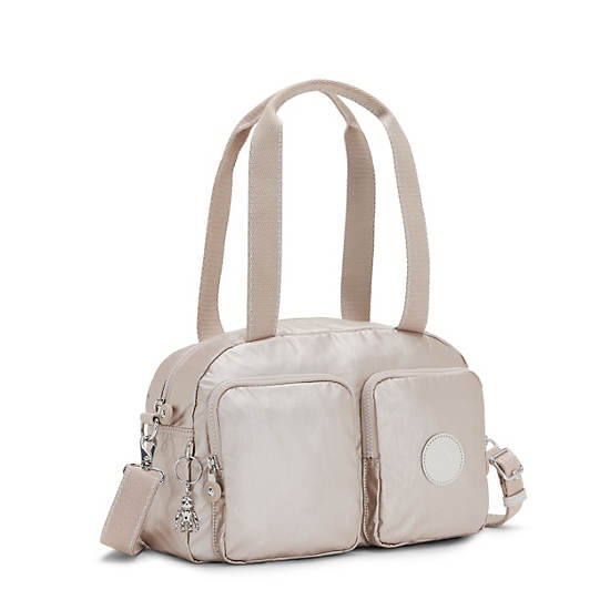 Bolsa De Hombro Kipling Cool Defea Metallic Beige | MX 1396YX